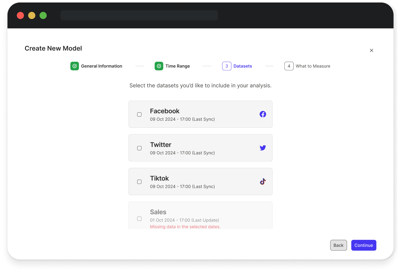 Pinsoft MMM Interface - Main Dashboard