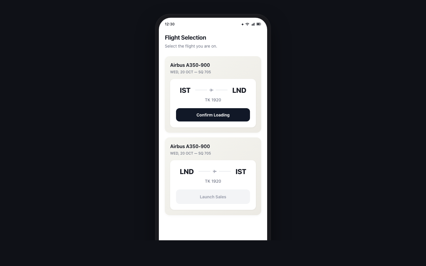 Inflight Services — Android POS 4